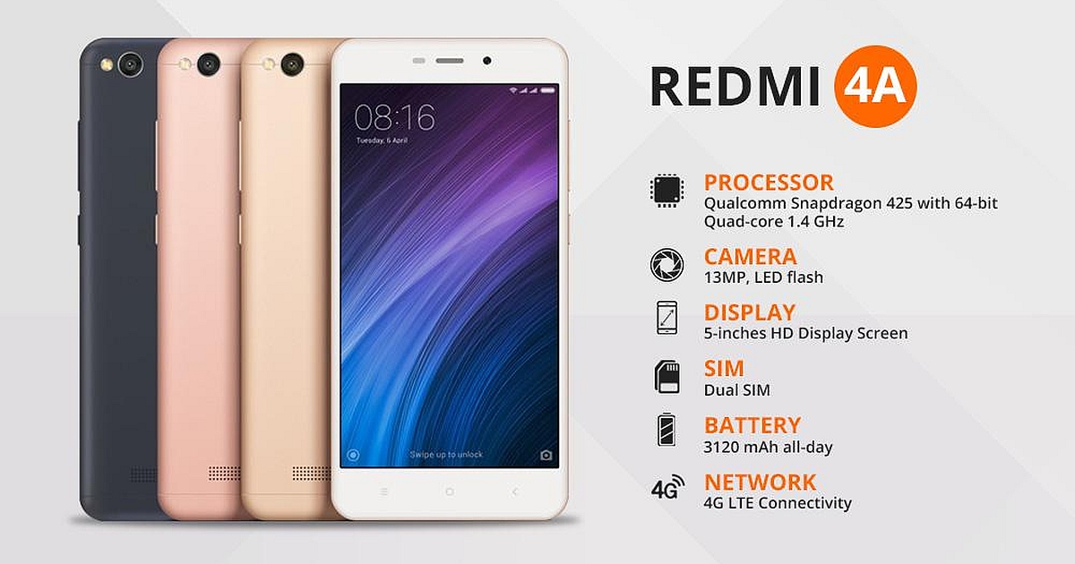 Xiaomi Redmi 4A Features